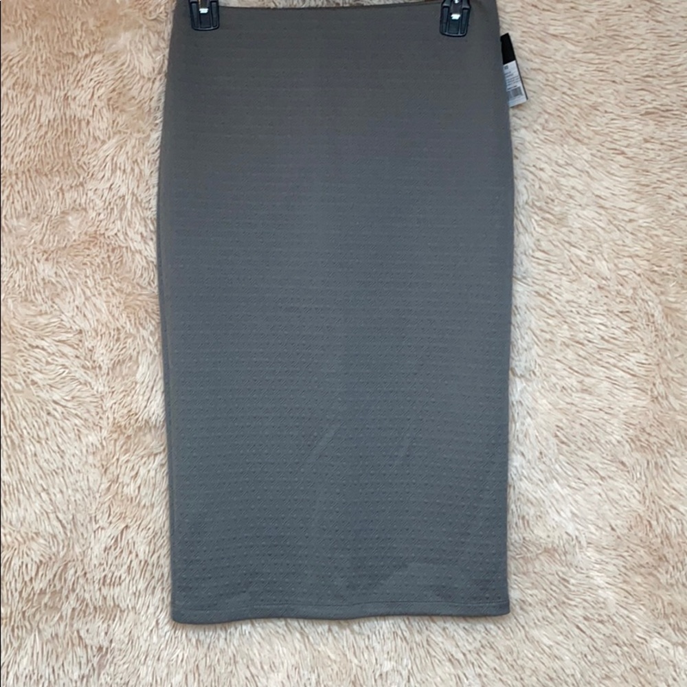 Grey midi skirt